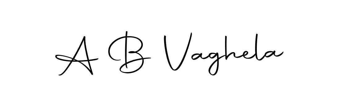 How to make A B Vaghela name signature. Use Autography-DOLnW style for creating short signs online. This is the latest handwritten sign. A B Vaghela signature style 10 images and pictures png
