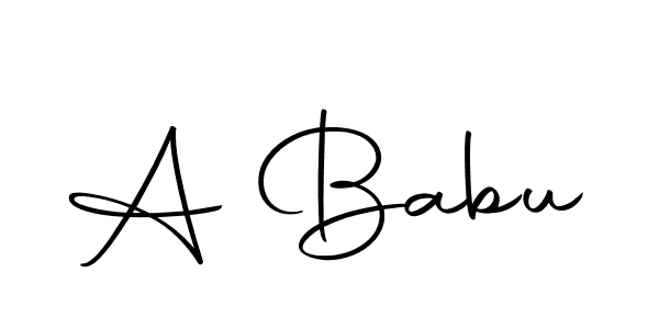 Similarly Autography-DOLnW is the best handwritten signature design. Signature creator online .You can use it as an online autograph creator for name A Babu. A Babu signature style 10 images and pictures png