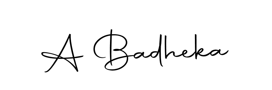 Design your own signature with our free online signature maker. With this signature software, you can create a handwritten (Autography-DOLnW) signature for name A Badheka. A Badheka signature style 10 images and pictures png