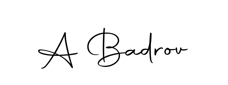 Design your own signature with our free online signature maker. With this signature software, you can create a handwritten (Autography-DOLnW) signature for name A Badrov. A Badrov signature style 10 images and pictures png