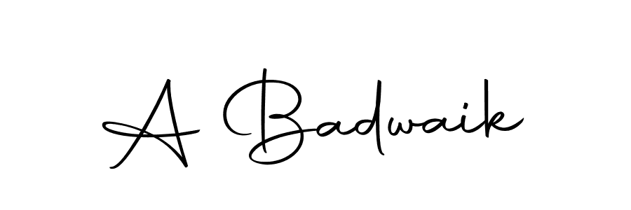 Make a beautiful signature design for name A Badwaik. With this signature (Autography-DOLnW) style, you can create a handwritten signature for free. A Badwaik signature style 10 images and pictures png