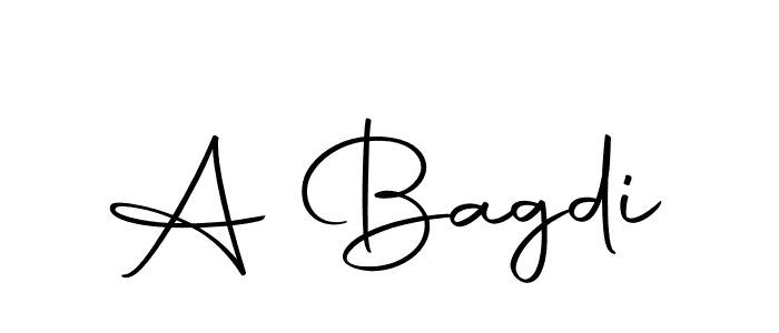 Use a signature maker to create a handwritten signature online. With this signature software, you can design (Autography-DOLnW) your own signature for name A Bagdi. A Bagdi signature style 10 images and pictures png
