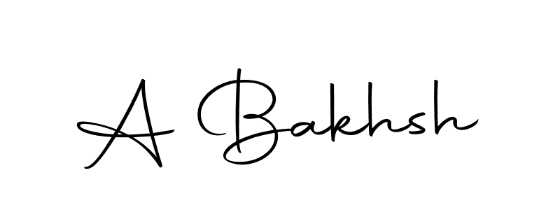 Use a signature maker to create a handwritten signature online. With this signature software, you can design (Autography-DOLnW) your own signature for name A Bakhsh. A Bakhsh signature style 10 images and pictures png