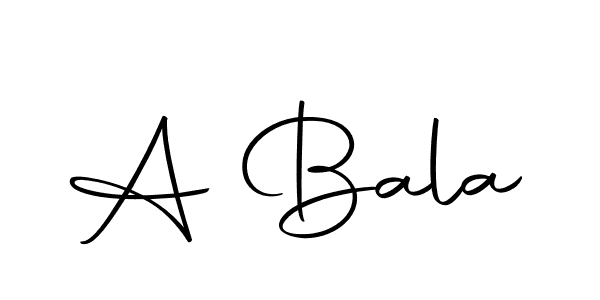 Use a signature maker to create a handwritten signature online. With this signature software, you can design (Autography-DOLnW) your own signature for name A Bala. A Bala signature style 10 images and pictures png