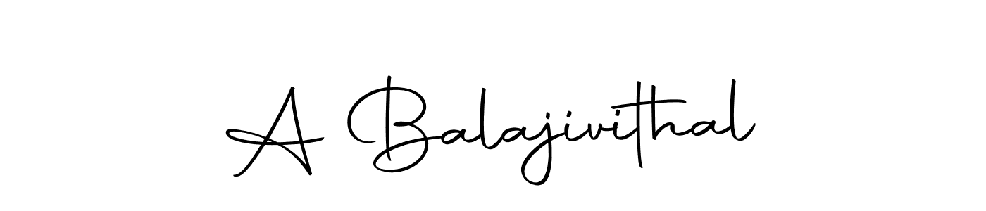 Create a beautiful signature design for name A Balajivithal. With this signature (Autography-DOLnW) fonts, you can make a handwritten signature for free. A Balajivithal signature style 10 images and pictures png