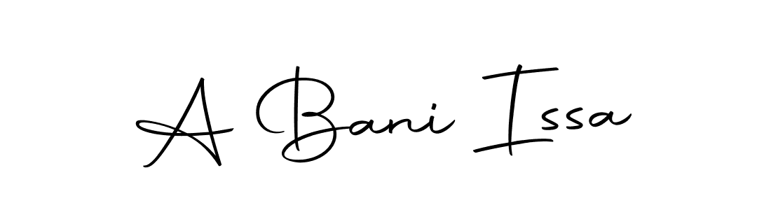 Also we have A Bani Issa name is the best signature style. Create professional handwritten signature collection using Autography-DOLnW autograph style. A Bani Issa signature style 10 images and pictures png