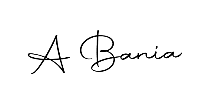 A Bania stylish signature style. Best Handwritten Sign (Autography-DOLnW) for my name. Handwritten Signature Collection Ideas for my name A Bania. A Bania signature style 10 images and pictures png