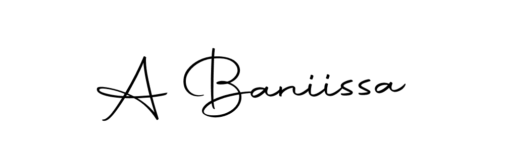 Here are the top 10 professional signature styles for the name A Baniissa. These are the best autograph styles you can use for your name. A Baniissa signature style 10 images and pictures png