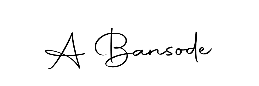 The best way (Autography-DOLnW) to make a short signature is to pick only two or three words in your name. The name A Bansode include a total of six letters. For converting this name. A Bansode signature style 10 images and pictures png