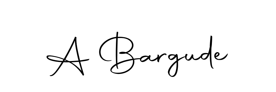 Design your own signature with our free online signature maker. With this signature software, you can create a handwritten (Autography-DOLnW) signature for name A Bargude. A Bargude signature style 10 images and pictures png