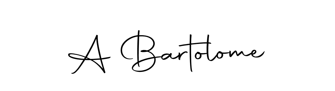 You should practise on your own different ways (Autography-DOLnW) to write your name (A Bartolome) in signature. don't let someone else do it for you. A Bartolome signature style 10 images and pictures png