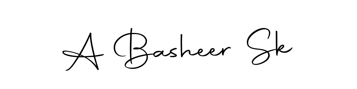 Use a signature maker to create a handwritten signature online. With this signature software, you can design (Autography-DOLnW) your own signature for name A Basheer Sk. A Basheer Sk signature style 10 images and pictures png