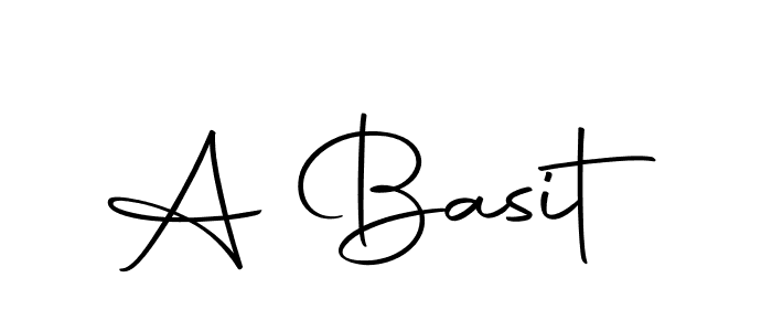 Create a beautiful signature design for name A Basit. With this signature (Autography-DOLnW) fonts, you can make a handwritten signature for free. A Basit signature style 10 images and pictures png