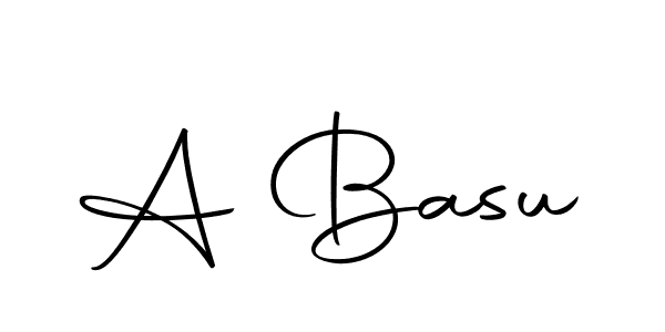 Make a beautiful signature design for name A Basu. With this signature (Autography-DOLnW) style, you can create a handwritten signature for free. A Basu signature style 10 images and pictures png