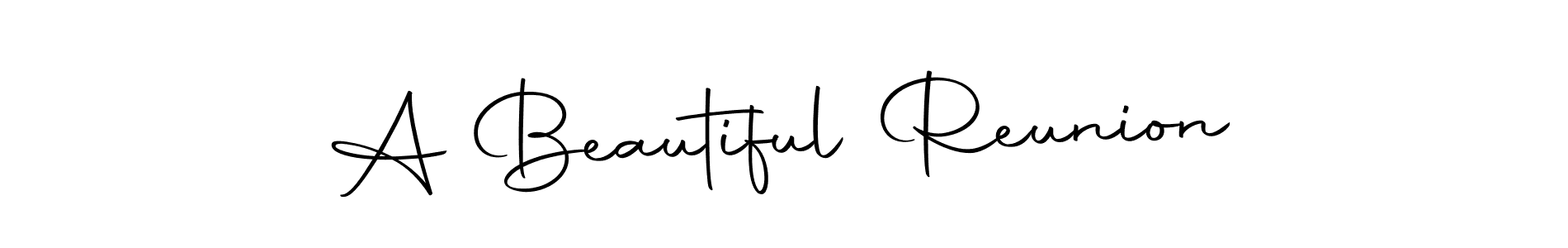 Create a beautiful signature design for name A Beautiful Reunion. With this signature (Autography-DOLnW) fonts, you can make a handwritten signature for free. A Beautiful Reunion signature style 10 images and pictures png