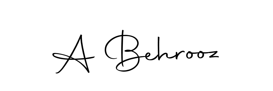 How to make A Behrooz signature? Autography-DOLnW is a professional autograph style. Create handwritten signature for A Behrooz name. A Behrooz signature style 10 images and pictures png