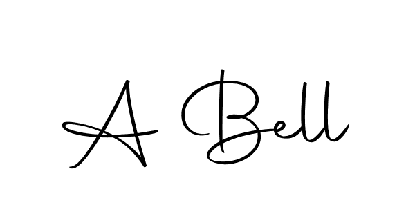 How to make A Bell signature? Autography-DOLnW is a professional autograph style. Create handwritten signature for A Bell name. A Bell signature style 10 images and pictures png