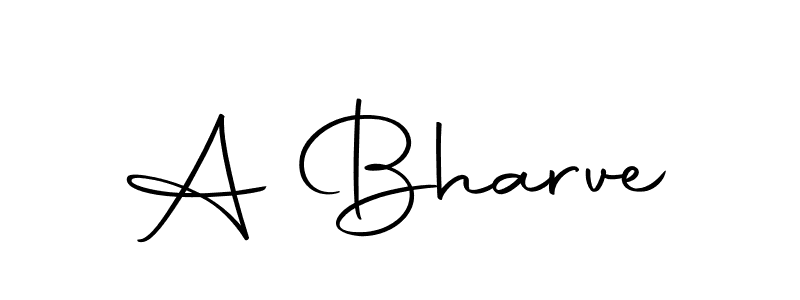 You should practise on your own different ways (Autography-DOLnW) to write your name (A Bharve) in signature. don't let someone else do it for you. A Bharve signature style 10 images and pictures png