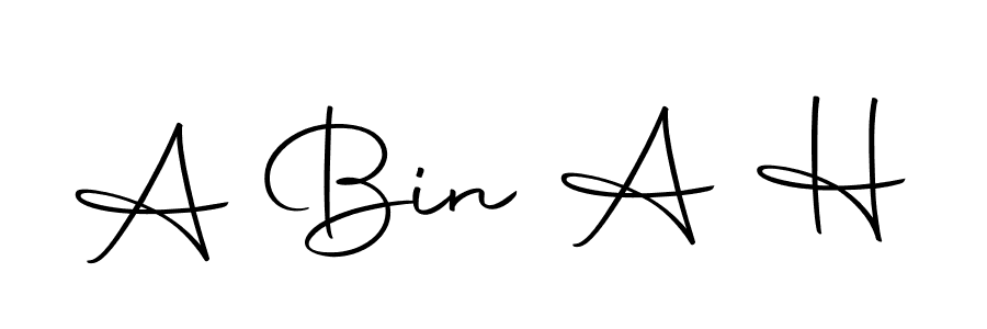 The best way (Autography-DOLnW) to make a short signature is to pick only two or three words in your name. The name A Bin A H include a total of six letters. For converting this name. A Bin A H signature style 10 images and pictures png