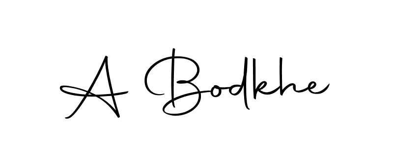 Use a signature maker to create a handwritten signature online. With this signature software, you can design (Autography-DOLnW) your own signature for name A Bodkhe. A Bodkhe signature style 10 images and pictures png