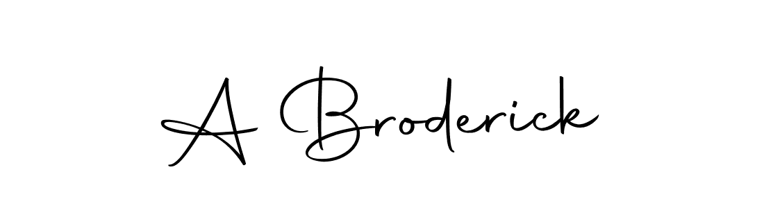 How to make A Broderick signature? Autography-DOLnW is a professional autograph style. Create handwritten signature for A Broderick name. A Broderick signature style 10 images and pictures png
