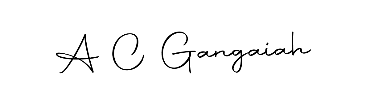 Make a beautiful signature design for name A C Gangaiah. With this signature (Autography-DOLnW) style, you can create a handwritten signature for free. A C Gangaiah signature style 10 images and pictures png