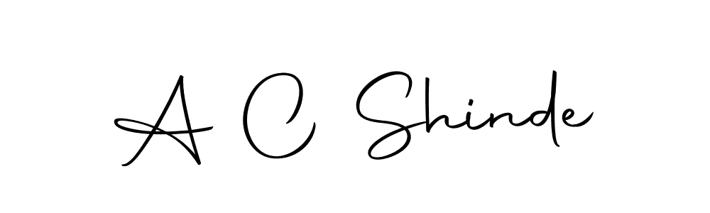 Make a beautiful signature design for name A C Shinde. With this signature (Autography-DOLnW) style, you can create a handwritten signature for free. A C Shinde signature style 10 images and pictures png