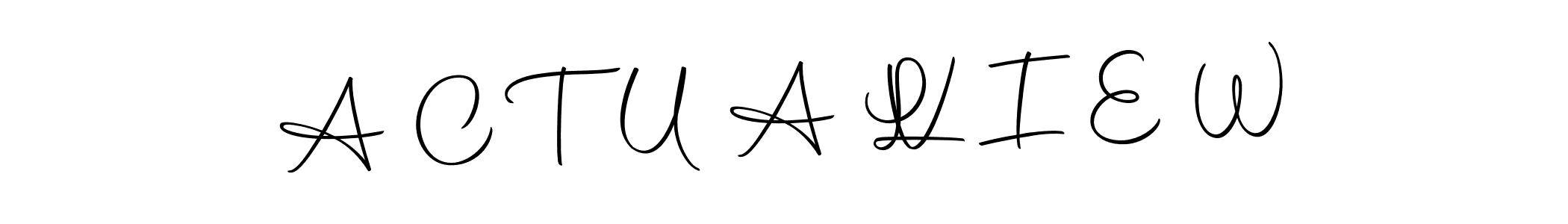 How to make A C T U A L   V I E W name signature. Use Autography-DOLnW style for creating short signs online. This is the latest handwritten sign. A C T U A L   V I E W signature style 10 images and pictures png