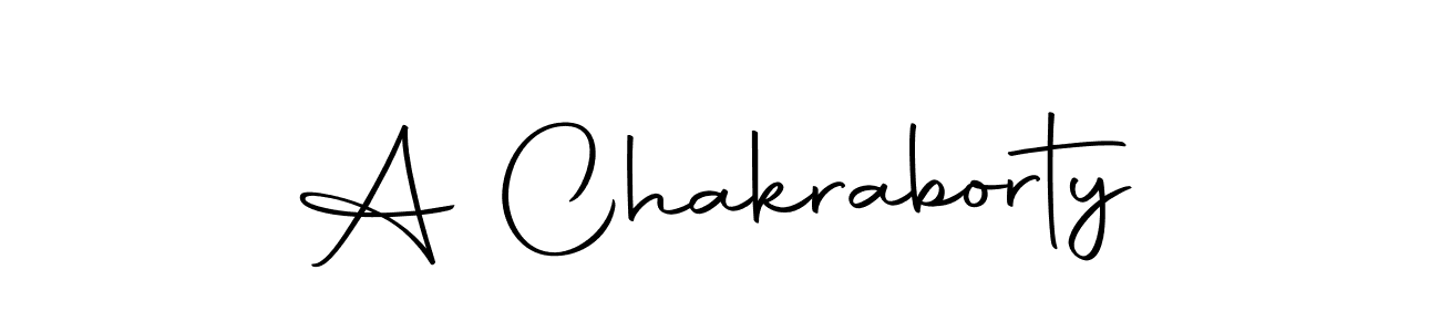 Design your own signature with our free online signature maker. With this signature software, you can create a handwritten (Autography-DOLnW) signature for name A Chakraborty. A Chakraborty signature style 10 images and pictures png