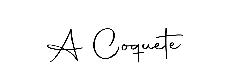 How to make A Coquete signature? Autography-DOLnW is a professional autograph style. Create handwritten signature for A Coquete name. A Coquete signature style 10 images and pictures png