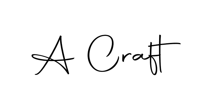 Create a beautiful signature design for name A Craft. With this signature (Autography-DOLnW) fonts, you can make a handwritten signature for free. A Craft signature style 10 images and pictures png