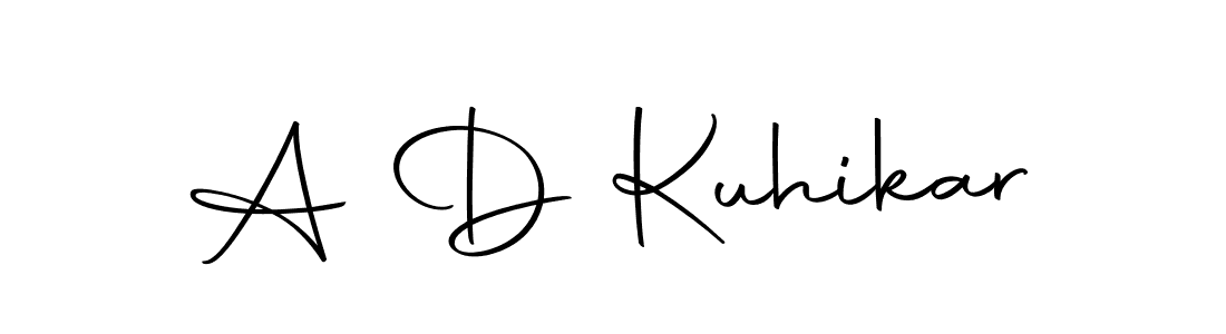 How to make A D Kuhikar signature? Autography-DOLnW is a professional autograph style. Create handwritten signature for A D Kuhikar name. A D Kuhikar signature style 10 images and pictures png
