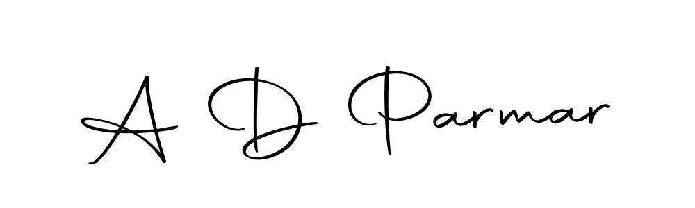 Design your own signature with our free online signature maker. With this signature software, you can create a handwritten (Autography-DOLnW) signature for name A D Parmar. A D Parmar signature style 10 images and pictures png