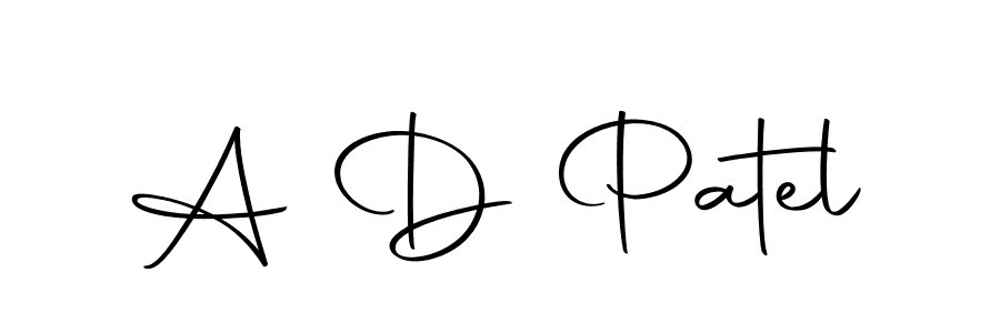 You can use this online signature creator to create a handwritten signature for the name A D Patel. This is the best online autograph maker. A D Patel signature style 10 images and pictures png