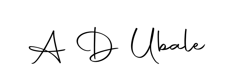 How to make A D Ubale name signature. Use Autography-DOLnW style for creating short signs online. This is the latest handwritten sign. A D Ubale signature style 10 images and pictures png