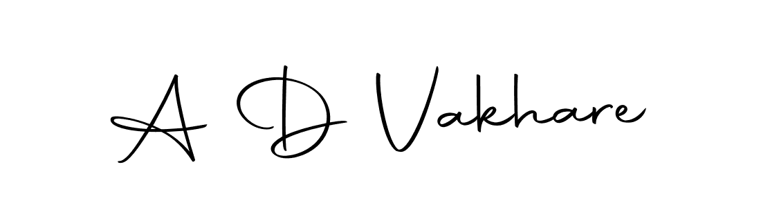 Make a beautiful signature design for name A D Vakhare. With this signature (Autography-DOLnW) style, you can create a handwritten signature for free. A D Vakhare signature style 10 images and pictures png