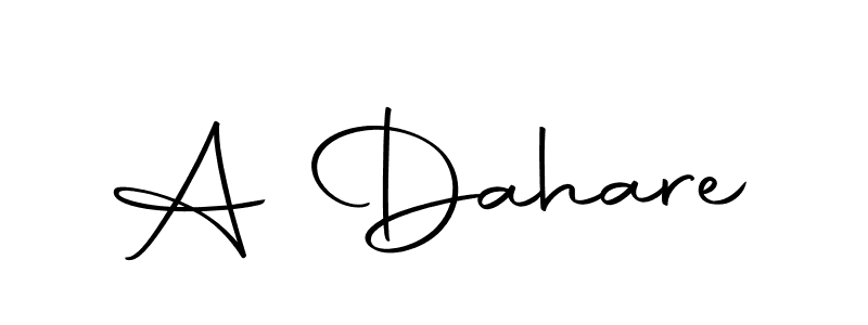 How to make A Dahare name signature. Use Autography-DOLnW style for creating short signs online. This is the latest handwritten sign. A Dahare signature style 10 images and pictures png