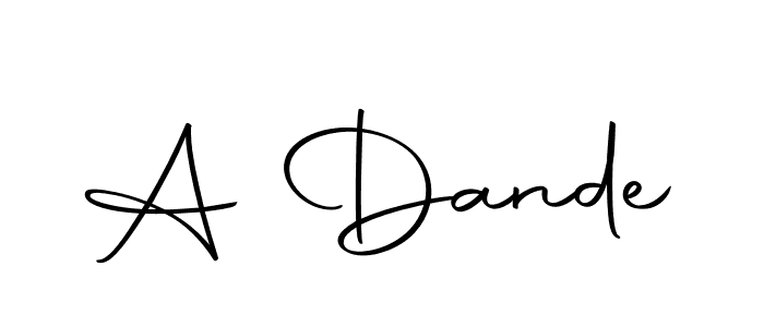 Create a beautiful signature design for name A Dande. With this signature (Autography-DOLnW) fonts, you can make a handwritten signature for free. A Dande signature style 10 images and pictures png