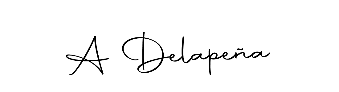 Also we have A Delapeña name is the best signature style. Create professional handwritten signature collection using Autography-DOLnW autograph style. A Delapeña signature style 10 images and pictures png