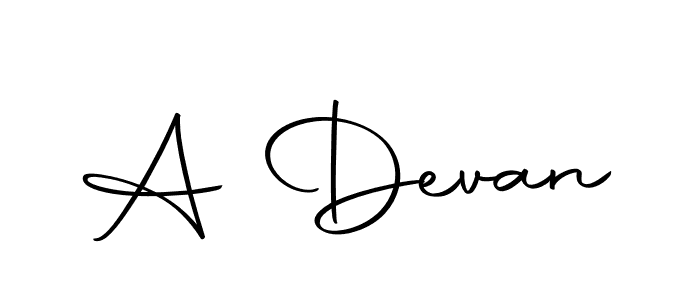 Make a beautiful signature design for name A Devan. With this signature (Autography-DOLnW) style, you can create a handwritten signature for free. A Devan signature style 10 images and pictures png