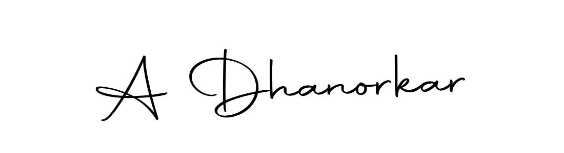 Make a beautiful signature design for name A Dhanorkar. With this signature (Autography-DOLnW) style, you can create a handwritten signature for free. A Dhanorkar signature style 10 images and pictures png
