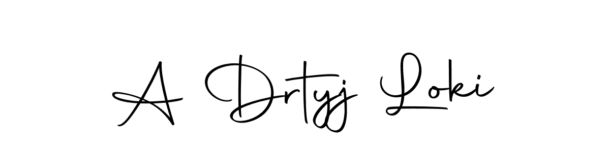 How to Draw A Drtyj Loki signature style? Autography-DOLnW is a latest design signature styles for name A Drtyj Loki. A Drtyj Loki signature style 10 images and pictures png