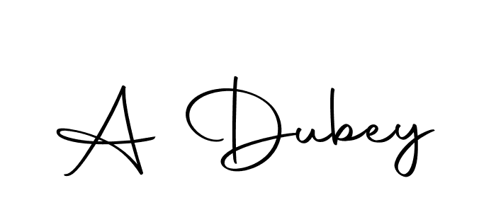 Create a beautiful signature design for name A Dubey. With this signature (Autography-DOLnW) fonts, you can make a handwritten signature for free. A Dubey signature style 10 images and pictures png