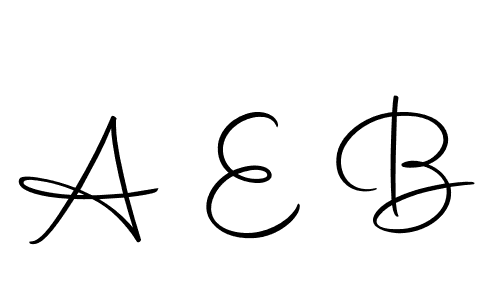 How to make A E B name signature. Use Autography-DOLnW style for creating short signs online. This is the latest handwritten sign. A E B signature style 10 images and pictures png