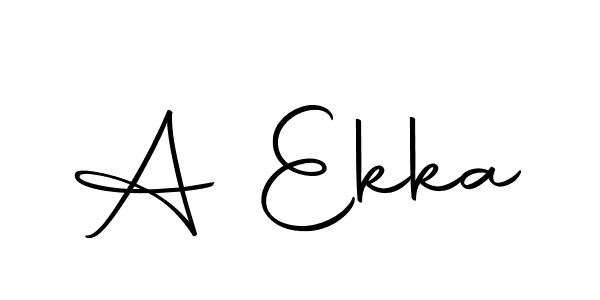 Design your own signature with our free online signature maker. With this signature software, you can create a handwritten (Autography-DOLnW) signature for name A Ekka. A Ekka signature style 10 images and pictures png