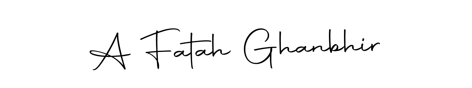 Also we have A Fatah Ghanbhir name is the best signature style. Create professional handwritten signature collection using Autography-DOLnW autograph style. A Fatah Ghanbhir signature style 10 images and pictures png