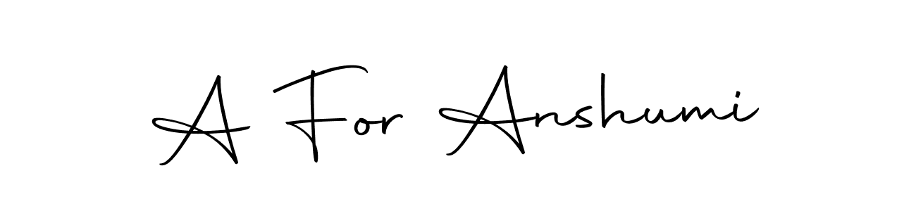 Create a beautiful signature design for name A For Anshumi. With this signature (Autography-DOLnW) fonts, you can make a handwritten signature for free. A For Anshumi signature style 10 images and pictures png
