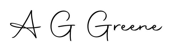 The Autography-DOLnW font transforms the name A G Greene into an executive sign with sharp precision and distinguished character. A G Greene signature style 10 images and pictures png