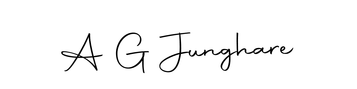 This is the best signature style for the A G Junghare name. Also you like these signature font (Autography-DOLnW). Mix name signature. A G Junghare signature style 10 images and pictures png