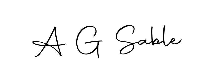 Design your own signature with our free online signature maker. With this signature software, you can create a handwritten (Autography-DOLnW) signature for name A G Sable. A G Sable signature style 10 images and pictures png